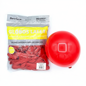 Party Love <b>Latex</b> Balloons 12cm <b>Red</b> 100pcs Bag Decorative Party Supplies - Product Image 2