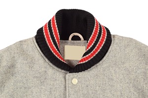 Manches en cuir de laine personnalisées Baseball Letterman Chenille patchs unisexe col montant CollegeBaseballjacket pour hommes expédition DDP - Product Image 4