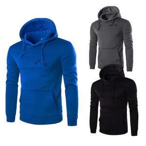 2025มีฮู้ดแบบสวมหัวสำหรับผู้ชายผ้าฝ้าย100% โพลีเอสเตอร์คุณภาพสูงดีไซน์กระเป๋าสีพื้นสำหรับฤดูหนาวสไตล์ล่าสุด - Product Image 2