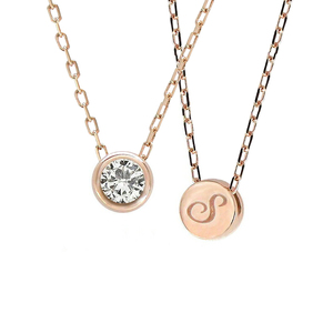 Jeulia Custom <b>Initial</b> Gold Plated Rope <b>Chain</b> Necklace with Zircon - Product Image 1