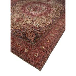 Tapis en laine noué à la main Aalam Gold Pae-5007, grand format, motif médaillon, pour la maison, la chambre, le couloir - pour adolescents, par Jaipur Rugs US - Product Image 2