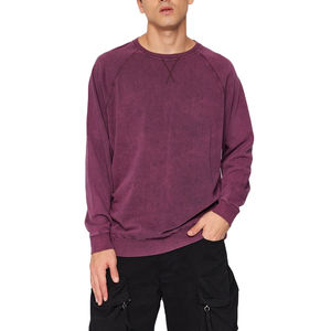 High Quality <b>Men's</b> <b>Long</b> <b>Sleeve</b> Acid Wash Sweat <b>Shirts</b> New Style Breathable Wholesale Clothing <b>Men</b> Clothing Sweatshirt - Product Image 2