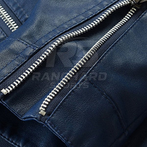 Veste en cuir de haute qualité, logo personnalisé, veste en cuir, vêtements de mode, veste en cuir pour hommes - Product Image 5