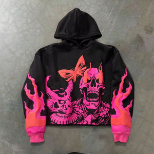 Sudadera con Capucha Unisex de Felpa de Algodón, Ropa Deportiva de Invierno, Sudadera Informal para Calle, Hombre y Mujer, Top Cálido, Precio Económico, Personalizable OEM - Product Image 1