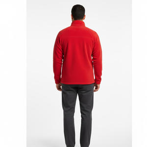 Veste polaire en toile pour hommes, streetwear, manteau d'extérieur chaud d'hiver, vêtements d'extérieur thermiques souples à boutons, vêtements d'extérieur avec logo personnalisé en usine, vente en gros - Product Image 2