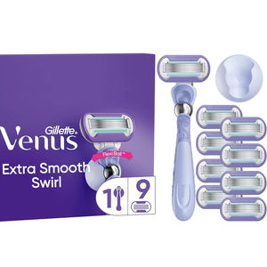 Rasoir pour femmes Gillette Venus Extra Smooth Swirl-9 lames, 5 lames durables pour un rasage extra lisse qui dure - Product Image 1