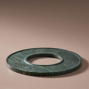 Vente en gros Plateau de service rond en marbre noir Décoration d'intérieur Nordic Marden Plateau à fruits Fabricant élégant en marbre noir - Product Image 2