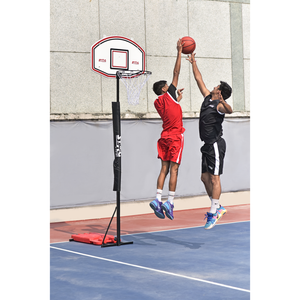 Système de panier de basket-ball double réglable Stag Iconic Swiftshot avec anneau en acier durable, structure métallique et base portable pour l'entraînement - Product Image 5