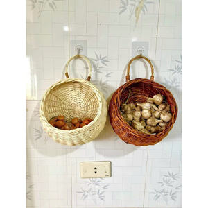 Panier suspendu en rotin de bonne qualité à prix compétitif Panier suspendu rond Artisanat en rotin - Product Image 3