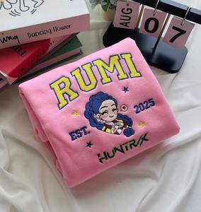 Personnage brodé personnalisé T-Shirt coton lourd Tee pour hommes femmes Design mignon décontracté mode idée cadeau en gros - Product Image 3