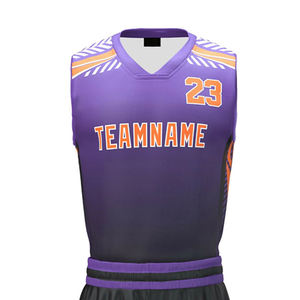 Uniformes de Baloncesto Juveniles Reversibles Personalizados de Alta Calidad para Producción OEM, Conjuntos de Ropa de Baloncesto con el Mejor Estilo Nuevo - Product Image 4