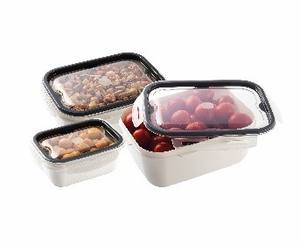 Bandeja de cesta organizadora de cocina de plástico ecológica de moda elegante de Turquía nuevo contenedor de ahorro de alimentos de estilo moderno para el almuerzo - Product Image 6