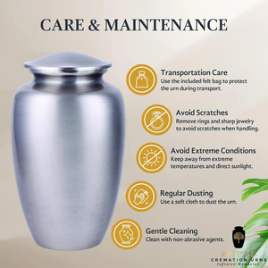 Handcrafted Meena Coated Aluminum Cremation Urns Elegant <b>Keepsake</b> & Adult Urns Leakproof Engravable <b>Memorials</b> - Product Image 2