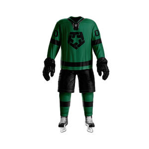 Maillot de hockey sur glace personnalisable de haute qualité, sublimé, pour équipe, avec strass, 100% polyester - Product Image 2