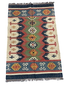 Chất Lượng Cao Cấp Tùy Chỉnh Sang Trọng Khu Vực Thảm & Bộ Nhiều Màu Tay Thắt Nút Sàn 10Mm Phẳng Dệt Bông Với Latex Ủng Hộ - Product Image 2