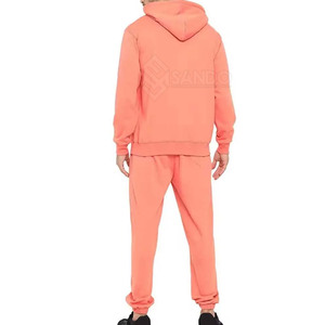 Costume de jogging deux pièces pour hommes, décontracté, de couleur unie, costume de jogging de marque privée grande taille pour hommes - Product Image 4