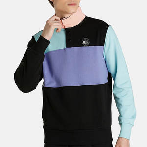 Nouveautés Sweat-shirts à col montant en tissu uni pour l'automne, fermeture éclair sur le devant, impression de logo personnalisée pour la vente en ligne - Product Image 1