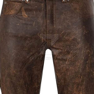 Pantalons en cuir pour hommes, fabriqués au Pakistan, meilleur prix, dernier design 2025, haute qualité, respirant, léger, décontracté, foncé, plat - Product Image 5