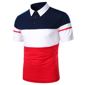 เสื้อโปโลสำหรับผู้ชายเสื้อเชิ้ตโปโลแขนสั้นผ้าคอ100% ตตอนระบายอากาศได้ดีสไตล์ใหม่สำหรับธุรกิจฤดูร้อน - Product Image 1