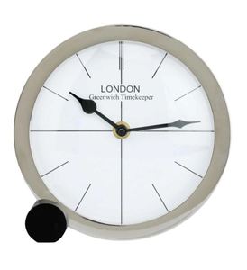 AK นาฬิกาตั้งโต๊ะทำจากโลหะทำจากทองเหลืองกรอบทันสมัยสีดำและนิกเกิลสำเร็จคุณภาพสูงสำหรับตกแต่งสำนักงาน/ตกแต่งบ้าน - Product Image 2