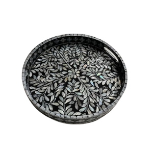 Plateau de service décoratif en nacre fabriqué à la main de haute qualité plateau de rangement unique pour la décoration de la maison en gros du Vietnam - Product Image 1