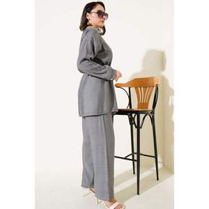 Ensemble 2 pièces avec double poche de poitrine boutonnée en métal Smoke - Product Image 4