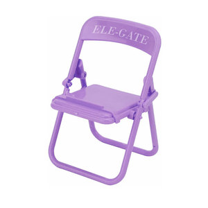 Mini supporto per cellulare a forma di sedia in plastica in vari colori - Product Image 3