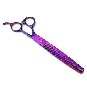 Nouvel ensemble de ciseaux et peigne de toilettage pour chiens et chats en acier inoxydable, ciseaux droits, ciseaux effilants, kit pour droitiers - Product Image 2