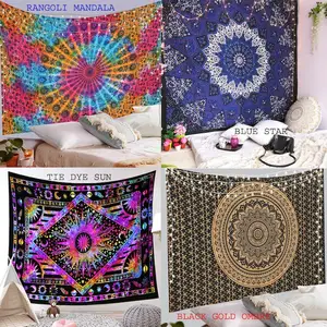 Permadani Boho Dekorasi Rumah rumbai buatan tangan katun tenun kustom selimut permadani remot selimut lempar permadani kustom