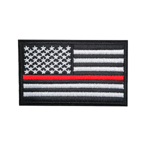 Parche Bordado con Gancho y Bucle, Parche Táctico para Uniforme, Lentejuelas de Tela, Cierre de Gancho y Bucle en Blanco y Negro, Accesorio para Sombreros Inspirado en Estados Unidos - Product Image 6