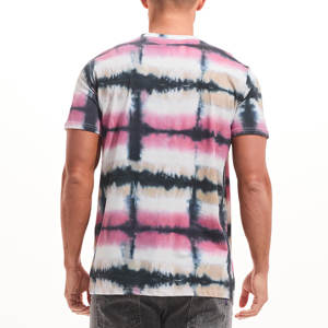 Breathable Quick Dry <b>Tie</b> Dye Print 100% Cotton O-Neck T Shirt Blank Men Plain Casual Summer Half Sleeve T-shirts - Product Image 3
