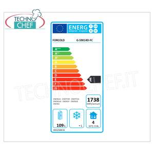 Equipo de Refrigeración Comercial Forcold G-S9014D-FC de 4 Cajones, Capacidad Estática de 220 Litros, Rango de Temperatura +2/+10°C - Product Image 1