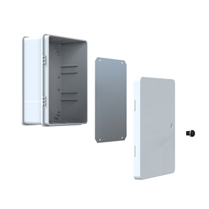 Boîtier de distribution en plastique ABS IP65 étanche blanc moulé par injection 300x400x165 mm, montage mural, pour instruments électroniques - Product Image 5