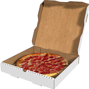 Caja de pizza personalizada de corrugado al por mayor, caja de pizza personalizada de fábrica de alta calidad, caja de pizza cuadrada en stock - Product Image 6