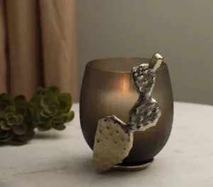 เชิงเทียนอลูมิเนียมคลาสสิกที่ใส่เทียนกรอบโลหะสีทองรองรับแก้วรูปตัวทีไลท์สำหรับตกแต่งบ้านสำหรับคริสต์มาส - Product Image 4