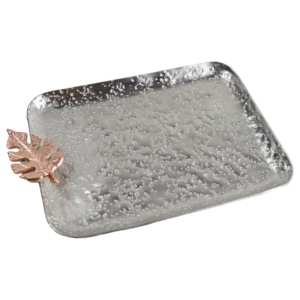 Plateau en métal sur le thème de l'or de luxe différentes tailles accessoires de cuisine plateau de service prix de gros fabriqué à des fins décoratives - Product Image 4