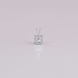 Lujoso mínimo 14KT oro blanco sólido plateado corte laboratorio cultivado diamante colgante diseño personalizado nueva moda colgantes y dijes finos - Product Image 5