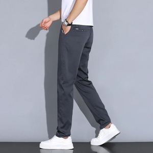 2025 New <b>Men</b> Clothing High Quality Casual <b>Summer</b> Sweatpants Thin Straight Slim Elastic Mid Waist Jogger <b>Trousers</b> for Male - Product Image 3