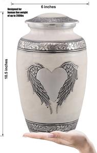 Urna conmemorativa para cenizas humanas Urna de cremación de alta calidad para seres queridos Urna de aluminio duradera con diseño hecho a mano - Product Image 4