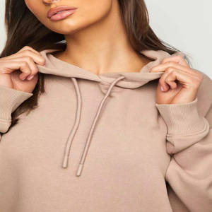 Conjunto de dos piezas con estampado personalizado de moda de invierno para hombre, pantalones de chándal de lana de algodón, Sudadera con capucha, logotipo bordado, ropa de calle con patrón sólido - Product Image 6