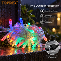 Guirlande lumineuse LED d'extérieur économique et élégante de 10 m, étanche IP46, blanc chaud, pour la décoration des fêtes