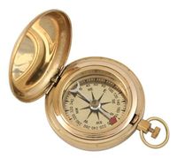 Boussole Nautique Moderne en Laiton, Instrument de Navigation Maritime Classique, Outil d'Exploration Écologique et Durable pour Utilisation Intérieure