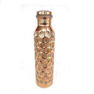 Botella de Agua de Cobre Puro con Diseño Moderno en Color Negro, Ideal para Niños, Escuela, Yoga y Oficina - Product Image 5