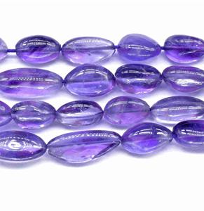 Hebras de cuentas de amatista natural de pepitas de piedra caídas al por mayor en color púrpura - Product Image 2