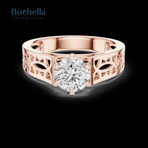 Offre Spéciale bague de fiançailles originale en argent sterling 925 avec diamant solitaire de 1 carat pour femme - Product Image 5