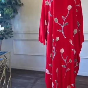 Hot Sale Designer Kaftan Islamic Clothing Printed Long Dress Kaftan For Muslim Women fancy Dresses Arabic Abaya Clothing