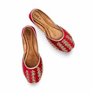 Maroon EC8469 Sandales à talon Fancy Khusa - Product Image 1