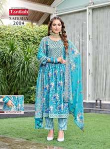 Nuevo Kurti de Algodón con Diseño de Bordado Moderno, Pantalón Nayra, Dupatta de Algodón Mul Mul, Ropa India y Pakistaní para Mujer - Product Image 5