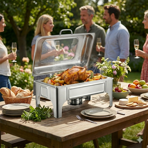 Réchaud à buffet en acier inoxydable alimenté au carburant, 6 L, pour la restauration, les hôtels, les restaurants et les services <span class=keywords><strong>de</strong></span> traiteur - Product Image 6
