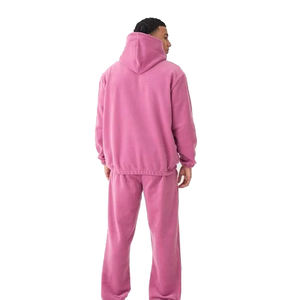 Chándal holgado de talla grande personalizado para hombre, conjunto de dos piezas, sudadera con capucha y Jogger, proveedor de moda urbana al por mayor - Product Image 5